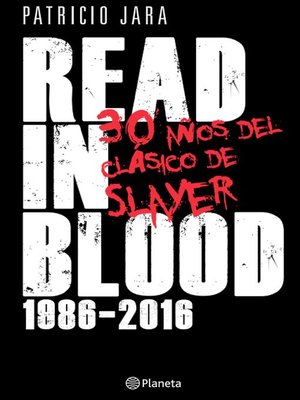 cover image of Read in blood
